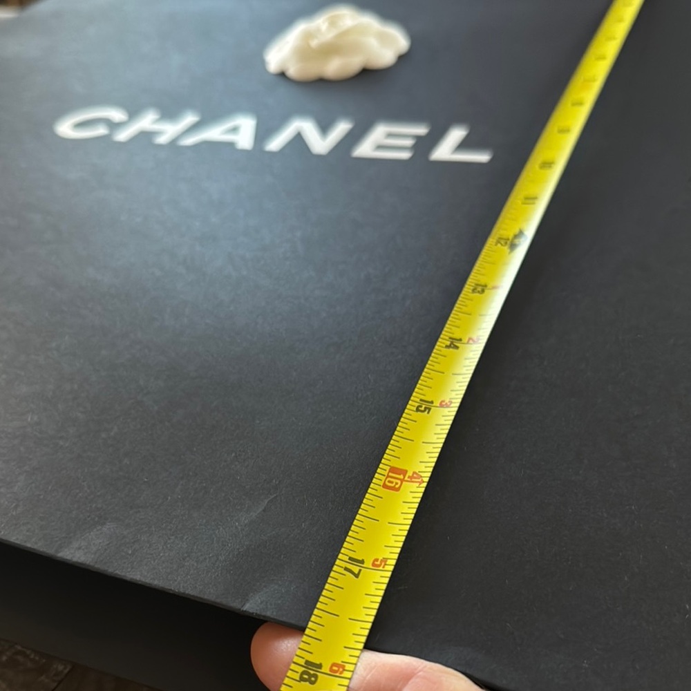 Large CHANEL Black Box with White Camellia Accent - Picture 14 of 15